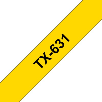 auf 5 günstig Kaufen-Brother TX-631 Schriftbandkassette 12mm x 15m schwarz auf gelb. Brother TX-631 Schriftbandkassette 12mm x 15m schwarz auf gelb <![CDATA[• Für beständige, perfekt lesbare Ergebnisse • UV-beständig und wasserfest • 12mm x 15m schwarz auf gelb]]>. 