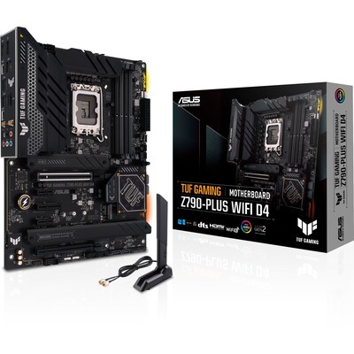 Plus mit günstig Kaufen-ASUS TUF Gaming Z790-Plus WIFI D4 ATX Mainboard 90MB1CR0-M0EAY0. ASUS TUF Gaming Z790-Plus WIFI D4 ATX Mainboard 90MB1CR0-M0EAY0 <![CDATA[• ATX Mainboard mit Sockel Intel 1700 für Intel Core 13. Generation-CPU • Intel Z790-Chipsatz, Intel HD Graphics