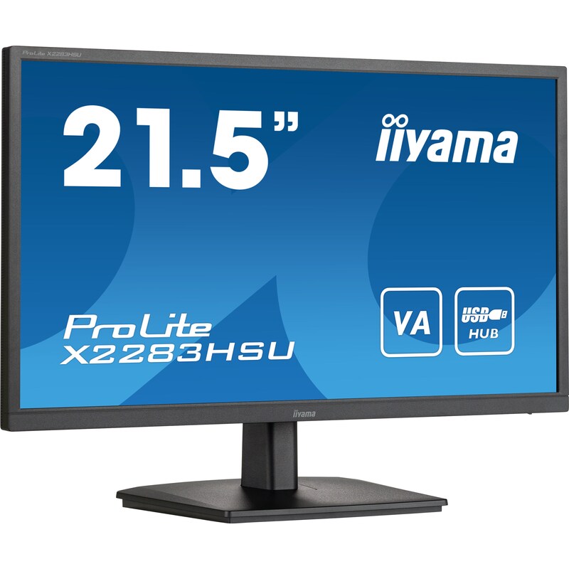 iiyama ProLite X2283HSU-B1 54,6cm (21,5") FHD VA Office-Monitor HDMI/DP/USB 75Hz