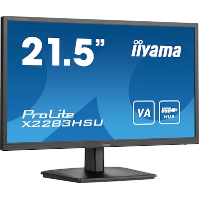 iiyama günstig Kaufen-iiyama ProLite X2283HSU-B1 54,6cm (21,5") FHD VA Office-Monitor HDMI/DP/USB 75Hz. iiyama ProLite X2283HSU-B1 54,6cm (21,5") FHD VA Office-Monitor HDMI/DP/USB 75Hz <![CDATA[• Energieeffizienzklasse: E • Größe: 54,7 cm(21,5 Zoll) 16:9, Auflös