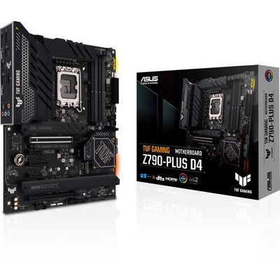 Core günstig Kaufen-ASUS TUF Gaming Z790-Plus D4 ATX Mainboard Sockel 1700 90MB1CQ0-M0EAY0. ASUS TUF Gaming Z790-Plus D4 ATX Mainboard Sockel 1700 90MB1CQ0-M0EAY0 <![CDATA[• ATX Mainboard mit Sockel Intel 1700 für Intel Core 13. Generation-CPU • Intel Z790-Chipsatz, Int