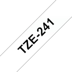 Brother TZe-241 Schriftband schwarz auf wei&szlig; 18mm x 8m