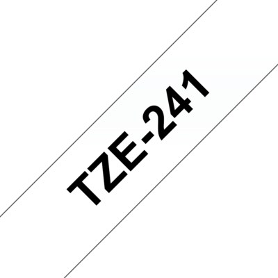 The Other günstig Kaufen-Brother TZe-241 Schriftband schwarz auf weiß 18mm x 8m. Brother TZe-241 Schriftband schwarz auf weiß 18mm x 8m <![CDATA[• laminiertes Schriftband selbstklebend • 18mm breit, 8m lang • Band: weiss, Schriftfarbe: schwarz]]>. 