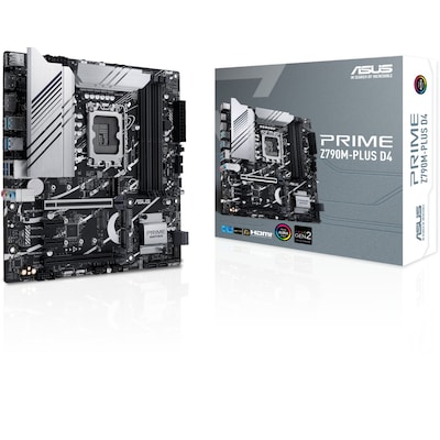 Core Prime günstig Kaufen-ASUS PRIME Z790-PLUS D4 mATX Gaming Mainboard Sockel 1700 90MB1D20-M0EAY0. ASUS PRIME Z790-PLUS D4 mATX Gaming Mainboard Sockel 1700 90MB1D20-M0EAY0 <![CDATA[• mATX Mainboard mit Sockel Intel 1700 für Intel Core 13. Generation-CPU • Intel Z790-Chipsa