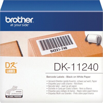 mit Brother günstig Kaufen-Brother DK-11240 Versand-Etiketten 102 x 51mm, 600 Stk./ Rolle. Brother DK-11240 Versand-Etiketten 102 x 51mm, 600 Stk./ Rolle <![CDATA[• Brother DK-11240 Einzeletikettenrolle • mit schwarzer Schrift • Kompatibilität: QL-1050, QL-1050N, QL-1060N]]>