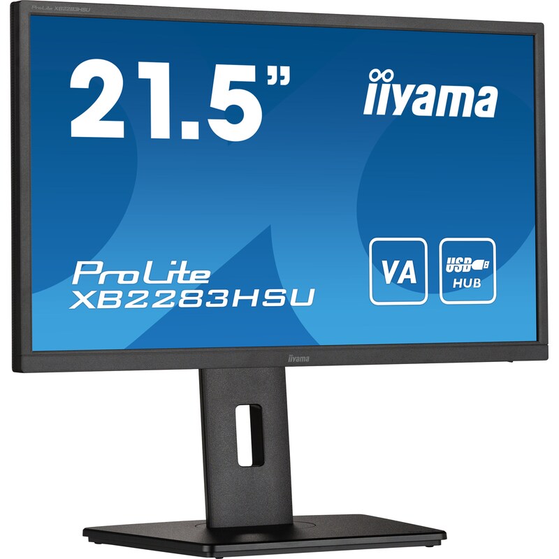 iiyama ProLite XB2283HSU-B1 54,6cm (21,5") FHD VA Office-Monitor HDMI/DP/USB HV