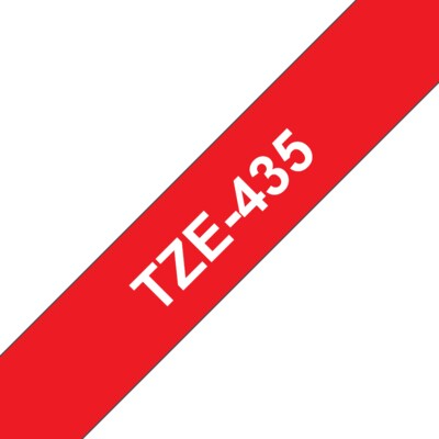 An 2M günstig Kaufen-Brother TZe-435 Schriftband, 12mm x 8m , weiss auf rot, selbstklebend. Brother TZe-435 Schriftband, 12mm x 8m , weiss auf rot, selbstklebend <![CDATA[• Brother TZe-435 Schriftband, 12mm x 8m • Bandfarbe rot, Schriftfarbe weiss • passend für Brother