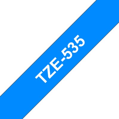 Selbstklebend günstig Kaufen-Brother TZe-535 Schriftband 12mm x 8m, weiss auf blau, selbstklebend. Brother TZe-535 Schriftband 12mm x 8m, weiss auf blau, selbstklebend <![CDATA[• Brother TZe-535 Schriftband 12mm x 8m • Bandfarbe blau, Schriftfarbe weiss • für Brother P-Touch m