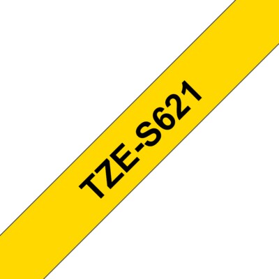 CD 9 günstig Kaufen-Brother TZe-S621 Schriftband, 9mm x 8m, schwarz auf gelb, stark klebend. Brother TZe-S621 Schriftband, 9mm x 8m, schwarz auf gelb, stark klebend <![CDATA[• Brother TZe-S621 Schriftband, 9mm x 8m, stark haftend • Bandfarbe gelb, Schriftfarbe schwarz 