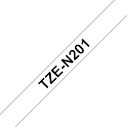 Brother TZe-N201 Schriftband, schwarz auf weiss 3,5mm x 8m unlaminiert