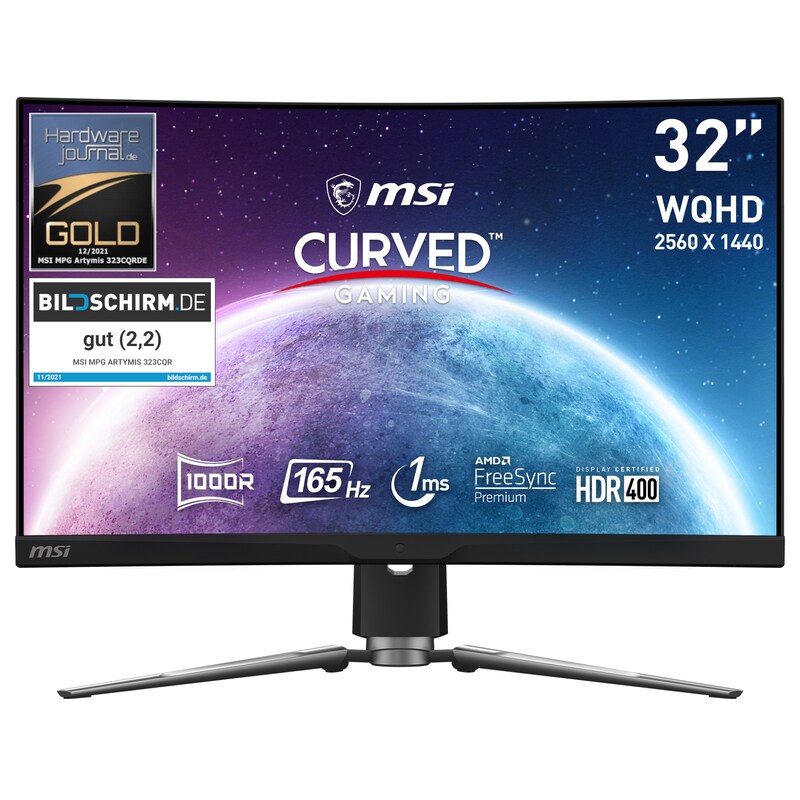 MSI MPG ARTYMIS 323CQRDE 80cm (31,5") FHD VA Gaming Monitor Curved HDMI/DP 165Hz