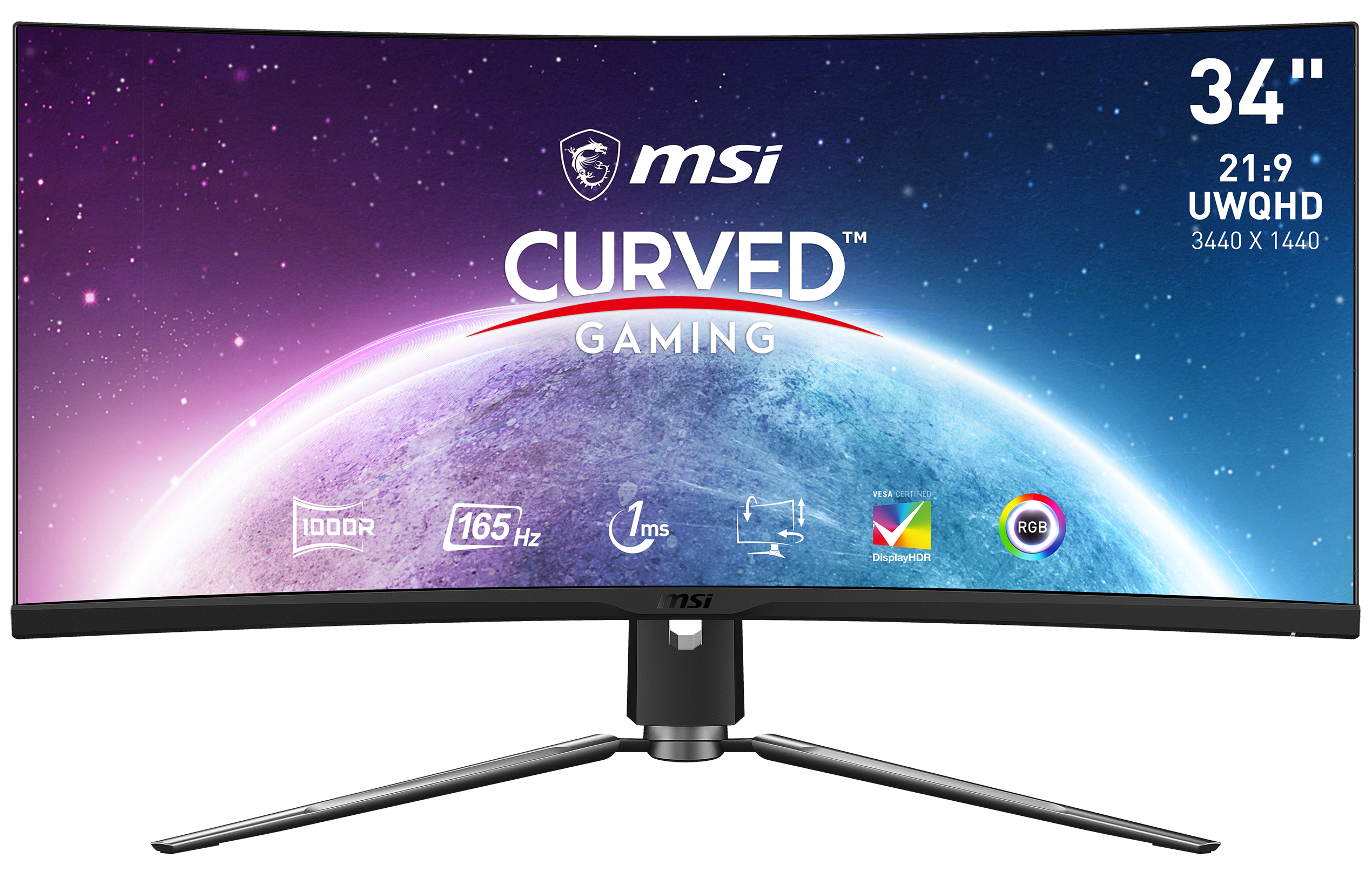 MSI MPG ARTYMIS 343CQRDE 86,4cm (34&quot;) UWQHD VA Gaming Monitor HDMI/DP/USB-C