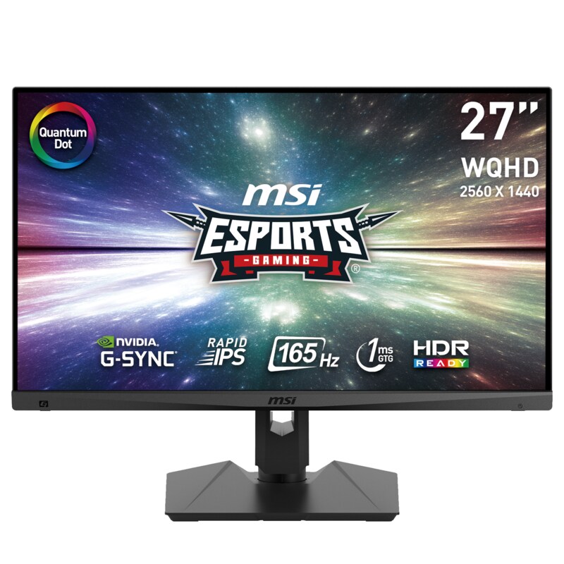 MSI Optix MAG274QRFDE-QD 69cm (27") QHD IPS Gaming Monitor 16:9 DP/HDMI 165Hz