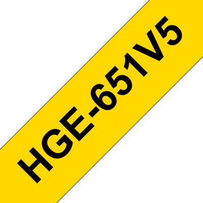 Brother  HGe-651V5 Schriftband-Multipack 5x High-Grade 24mm x 8m | 04977766684699