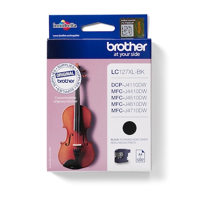 Brother P günstig Kaufen-Brother LC-127XLBK Druckerpatrone schwarz. Brother LC-127XLBK Druckerpatrone schwarz <![CDATA[• Reicht für 1.200 Seiten A4 nach ISO 24711 • Günstige Druckkosten dank separater Tintenpatrone je Farbe]]>. 