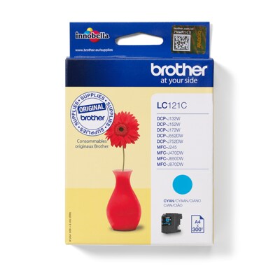 Brother LC121C original Druckerpatrone Cyan 300 Seiten