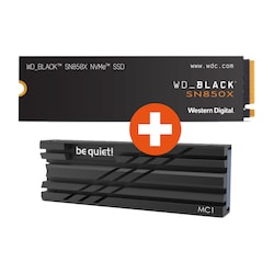 WD_BLACK SN850X NVMe SSD 2 TB M.2 2280 PCIe 4.0 inkl. be quiet! MC1 K&uuml;hlk&ouml;rper