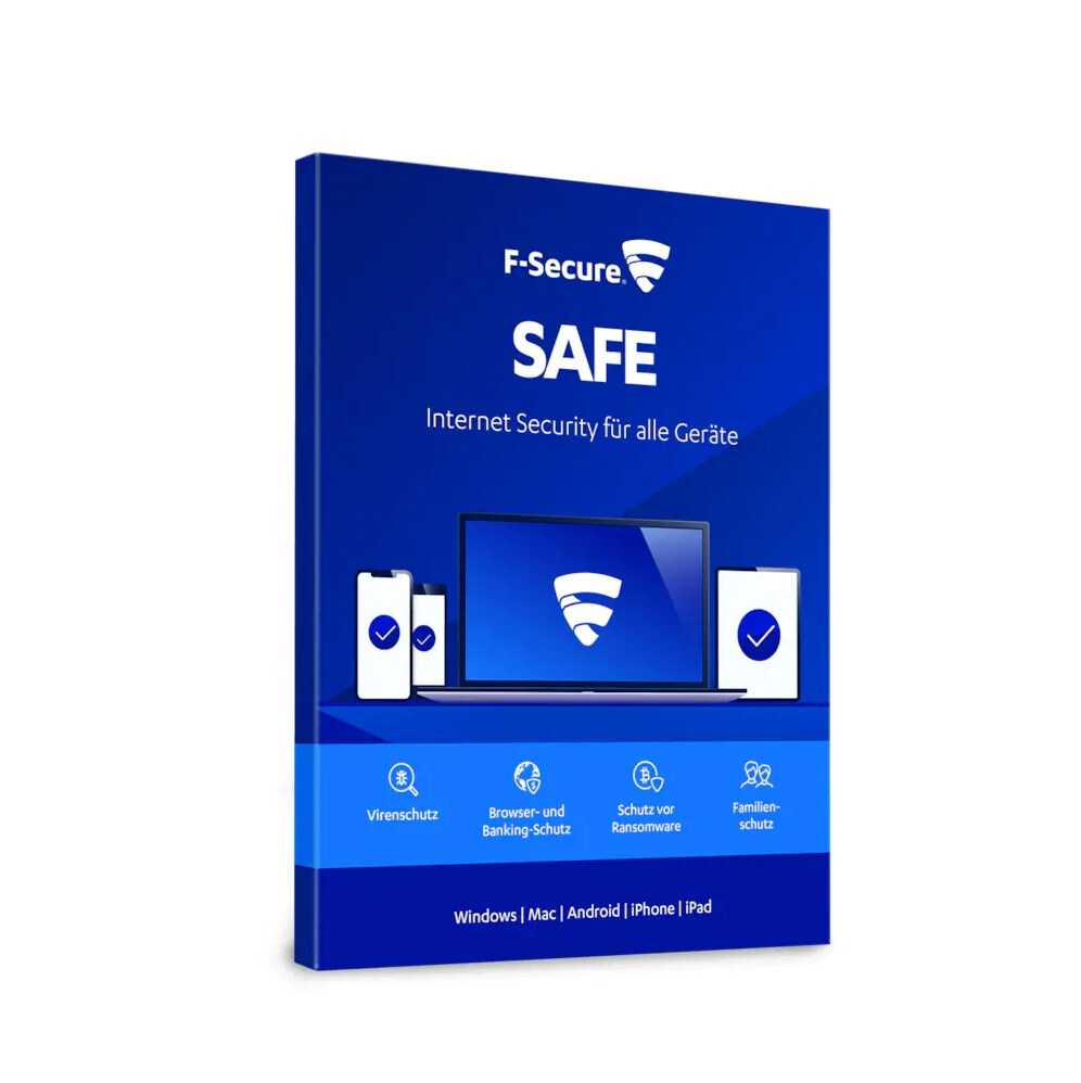 F-Secure SAFE Internet Security| 3 Ger&auml;te | 5 Jahre | Download &amp;amp; Key