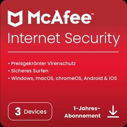 McAfee Internet Security 3-Ger&auml;te 1-Jahres-Lizenz