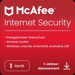 McAfee Internet Security 1-Ger&auml;t 1-Jahres-Lizenz
