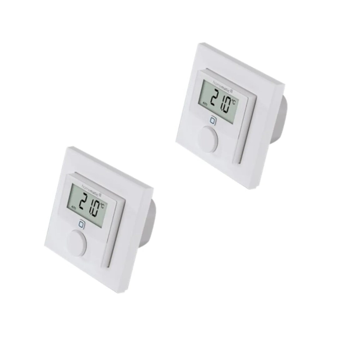 Homematic IP Wandthermostat mit Schaltausgang f&uuml;r Markensch. HmIP-BWTH, 2er Pack