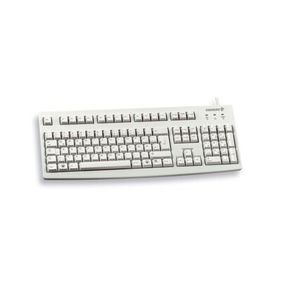 Pro 45 günstig Kaufen-Cherry G83-6105 Tastatur USB hellgrau. Cherry G83-6105 Tastatur USB hellgrau <![CDATA[• Anwendungsbereich: professionelles Arbeiten, Nummernblock integriert • Kabelgebunden (USB) • Layout: deutsch • grau, 662g, 42,0 mm x 458 mm x 170 mm (H x B x T