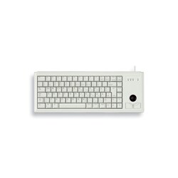 *Cherry G84-4400 Ultraflache Tastatur mit Trackball USB Hellgrau