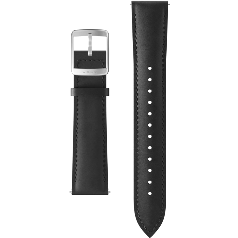 Withings Leder Armband für Steel HR 40mm, 20mm breit, schwarz