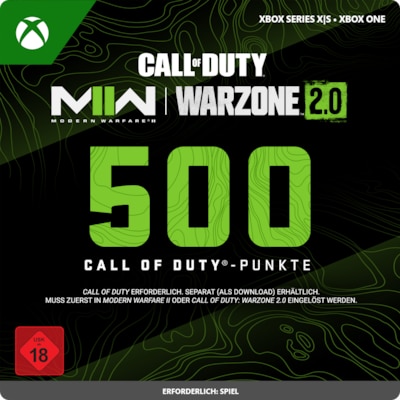 XB One günstig Kaufen-Call of Duty 500 Points - XBox Series S|X / XBox One Digital Code DE. Call of Duty 500 Points - XBox Series S|X / XBox One Digital Code DE <![CDATA[• Plattform: Xbox • Genre: In-Game-Währung • Altersfreigabe USK: ab 18 Jahren • Produktart: Digita