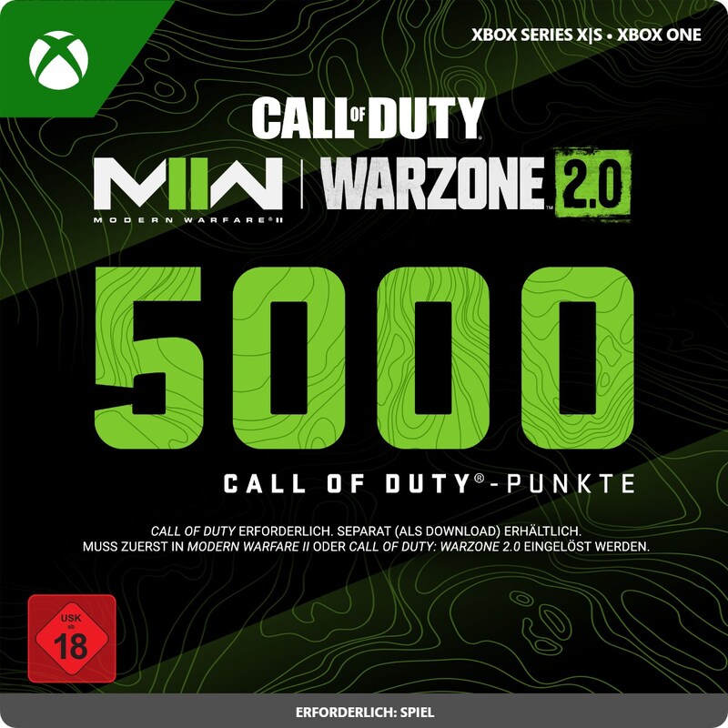 Call of Duty 5000 Points - XBox Series S|X / XBox One Digital Code DE