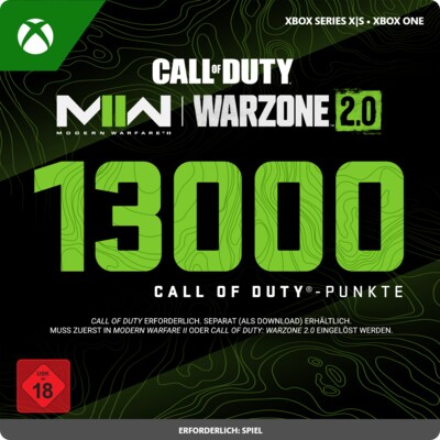 OX Pro günstig Kaufen-Call of Duty 13000 Points - XBox Series S|X / XBox One Digital Code DE. Call of Duty 13000 Points - XBox Series S|X / XBox One Digital Code DE <![CDATA[• Plattform: Xbox • Genre: In-Game-Währung • Altersfreigabe USK: ab 18 Jahren • Produktart: Di