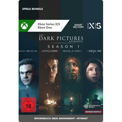 Box for günstig Kaufen-The Dark Pictures Anthology Season One XBox Digital Code DE. The Dark Pictures Anthology Season One XBox Digital Code DE <![CDATA[• Plattform: Microsoft / Xbox • Genre: Adventure • Altersfreigabe USK: ab 18 Jahren • Produktart: Digitaler Code per 