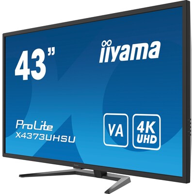 Pro 4K günstig Kaufen-iiyama ProLite X4373UHSU-B1 108cm (43") 16:9 4K UHD HDMI/DP 3ms VA. iiyama ProLite X4373UHSU-B1 108cm (43") 16:9 4K UHD HDMI/DP 3ms VA <![CDATA[• Energieeffizienzklasse: G • Größe: 108 cm(42,5 Zoll) 16:9, Auflösung: 3.840x2.160 4K (Ultra HD