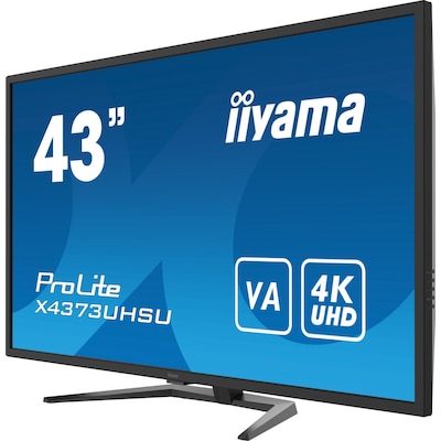 160 cm  günstig Kaufen-iiyama ProLite X4373UHSU-B1 108cm (43") 16:9 4K UHD HDMI/DP 3ms VA. iiyama ProLite X4373UHSU-B1 108cm (43") 16:9 4K UHD HDMI/DP 3ms VA <![CDATA[• Energieeffizienzklasse: G • Größe: 108 cm(42,5 Zoll) 16:9, Auflösung: 3.840x2.160 4K (Ultra HD