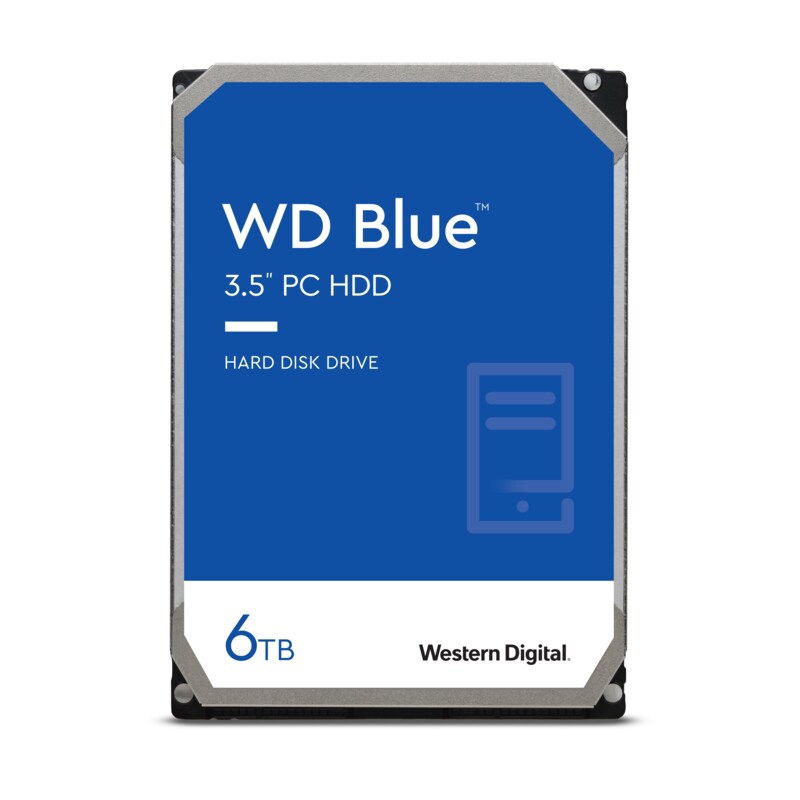 WD Blue WD60EZAX - 6 TB 5400 rpm 256 MB 3,5 Zoll SATA 6 Gbit/s
