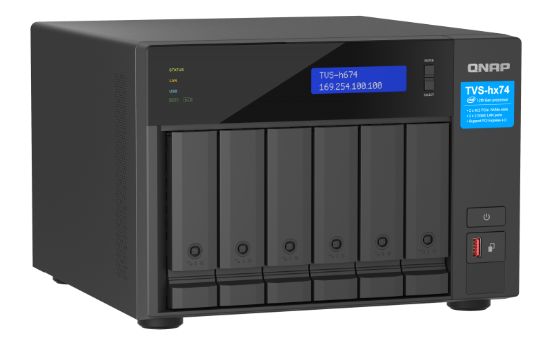 QNAP TVS-h674-i5-32G NAS System 6-Bay Intel Core i5