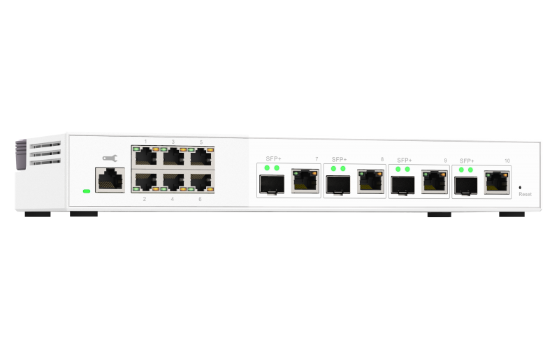 QNAP QSW-M2106-4C 10/2,5 GbE Switch Managed 10-Port