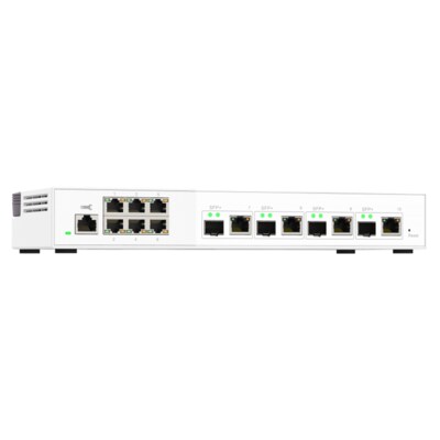 10 in  günstig Kaufen-QNAP QSW-M2106-4C 10/2,5 GbE Switch Managed 10-Port. QNAP QSW-M2106-4C 10/2,5 GbE Switch Managed 10-Port <![CDATA[• Desktop 2,5 GbE und 10 GbE Switch • 6x 2,5 GbE 4x 10 GbE (RJ45) Ports • Online Firmware Update]]>. 