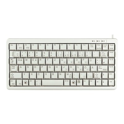 Cherry G84-4100 Compact Kabelgebundene Tastatur USB hellgrau