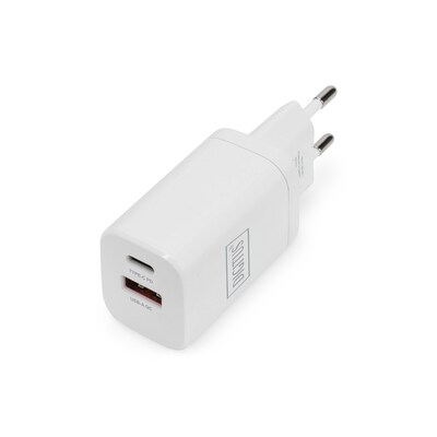 Digitus günstig Kaufen-DIGITUS USB Ladegerät 1x USB-A / 1x USB-C, 30W. DIGITUS USB Ladegerät 1x USB-A / 1x USB-C, 30W <![CDATA[• Kompaktes Ladegerät für USB-C™ (PD) und USB A Geräte (QC) • LED-Ladeanzeige • Überspannungsschutz / Überstromschutz / Kurzschl