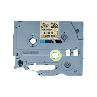 Brother TZe-MPGG31 P-touch Schriftband (laminiert), schwarz auf gold, 12mm x 4m