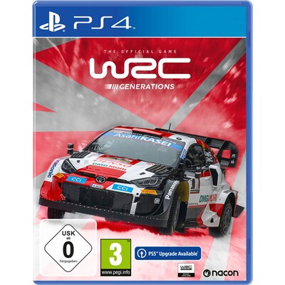 PS4 Spiel günstig Kaufen-WRC Generations - PS4. WRC Generations - PS4 <![CDATA[• Plattform: Playstation 4 • Genre: Rennspiel • USK-Einstufung: Freigegeben ab 0 Jahren]]>. 