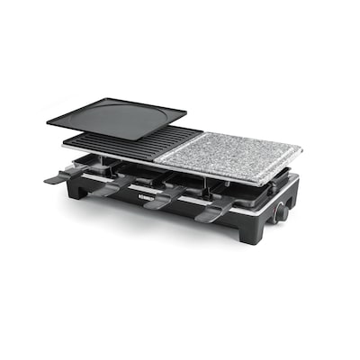 We Are günstig Kaufen-Rommelsbacher RCS 1350 Raclette-Grill Aluminium-Gehäuse 8er Wechselplatten. Rommelsbacher RCS 1350 Raclette-Grill Aluminium-Gehäuse 8er Wechselplatten <![CDATA[• Raclette-Grill • 2 abnehmbare Alu-Druckguss Wende-Grillplatten, je 23 x 23 cm 