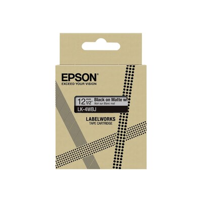 Farbe Schwarz günstig Kaufen-Epson C53S672062 Schriftband LK-4WBJ Matt 12mm x 8m schwarz auf weiß. Epson C53S672062 Schriftband LK-4WBJ Matt 12mm x 8m schwarz auf weiß <![CDATA[• Epson C53S672062 Schriftband • Bandfarbe: weiß, Schriftfarbe: schwarz]]>. 