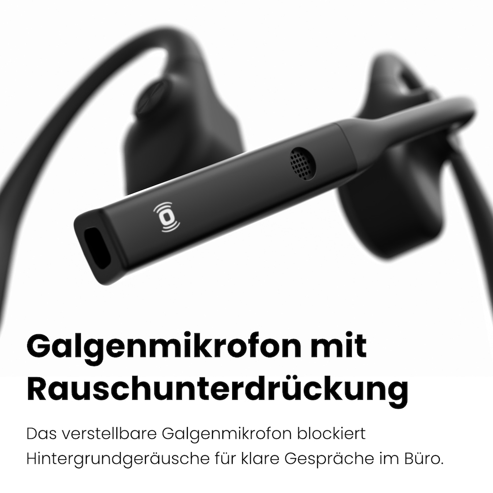 Aftershokz OpenComm UC (USB-A Dongle) Knochenschall-Headset schwarz