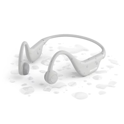 Philips TAK4607GY/00 Kabellose Knochenschall Open-Ear-Kopfhörer für Kinder weiß