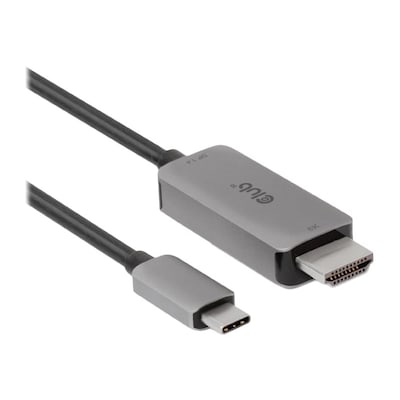 Y KABEL  günstig Kaufen-Club 3D USB Gen2 Typ-C auf HDMI 4K120Hz/8K60Hz HDR10, DSC1.2 Kabel M/M 3m. Club 3D USB Gen2 Typ-C auf HDMI 4K120Hz/8K60Hz HDR10, DSC1.2 Kabel M/M 3m <![CDATA[• USB-Kabel • Anschlüsse: HDMI-Stecker und USB Typ C • Farbe: silber, Länge: 3,0m • pas