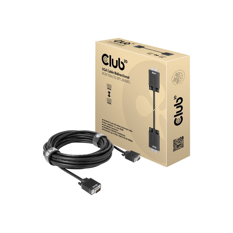 Club 3D VGA-Kabel Bidirektional St./St. 10m 28AWG