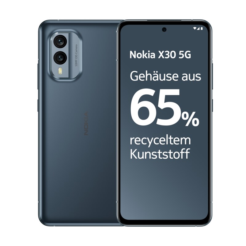 Nokia X30 5G Dual-Sim 6/128 GB Cloudy Blue Android 12.0 Smartphone