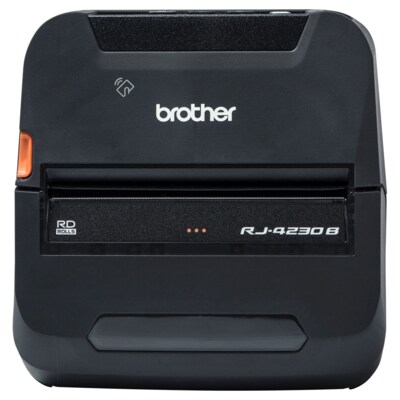 Brother Etikettendrucker günstig Kaufen-Brother RJ-4230B Etikettendrucker USB Bluetooth. Brother RJ-4230B Etikettendrucker USB Bluetooth <![CDATA[• Mobiler Etikettendrucker • Druckauflösung: 203 dpi • Druckgeschwindigkeit: max. 127 mm/Sek. • Etikettenbreite: 104 mm / Drucklänge: max. 